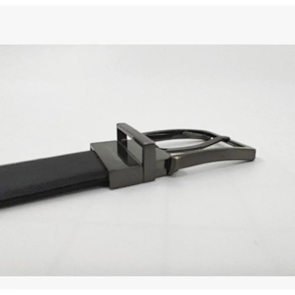 John Henry Reversible Belt Mens 34 Black-Brown Bonded-Leather Classic‎ Workwear